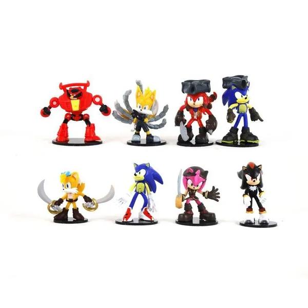 سونيك برايم مجسمات ديلوكس 8 قطع شخصيات كرتونية Sonic