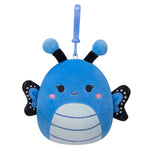 سكويشمالوز دمية الفراشة الزرقاء القابلة للتعليق الالعاب القطنية Squishmallows