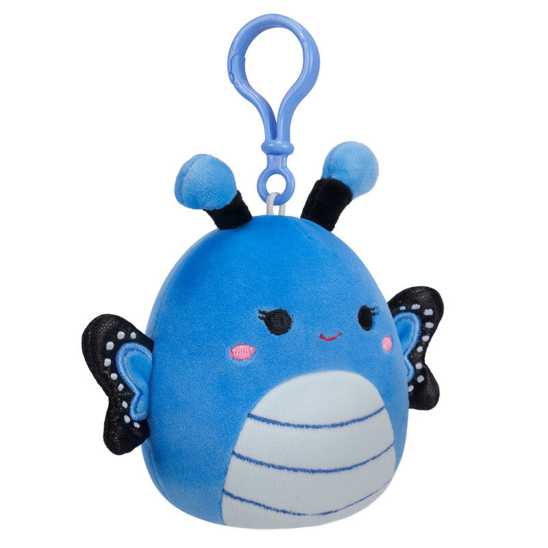 سكويشمالوز دمية الفراشة الزرقاء القابلة للتعليق الالعاب القطنية Squishmallows