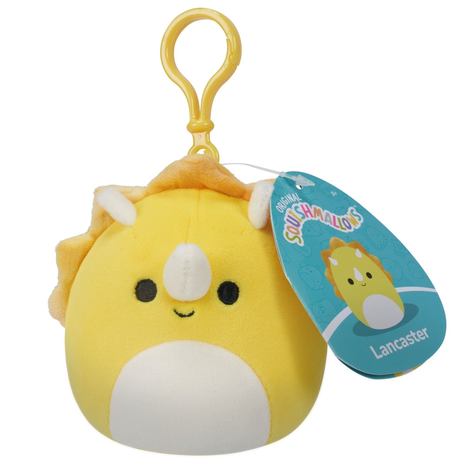 سكويشمالوز دمية لانكستر الصفراء القابلة للتعليق الالعاب القطنية Squishmallows