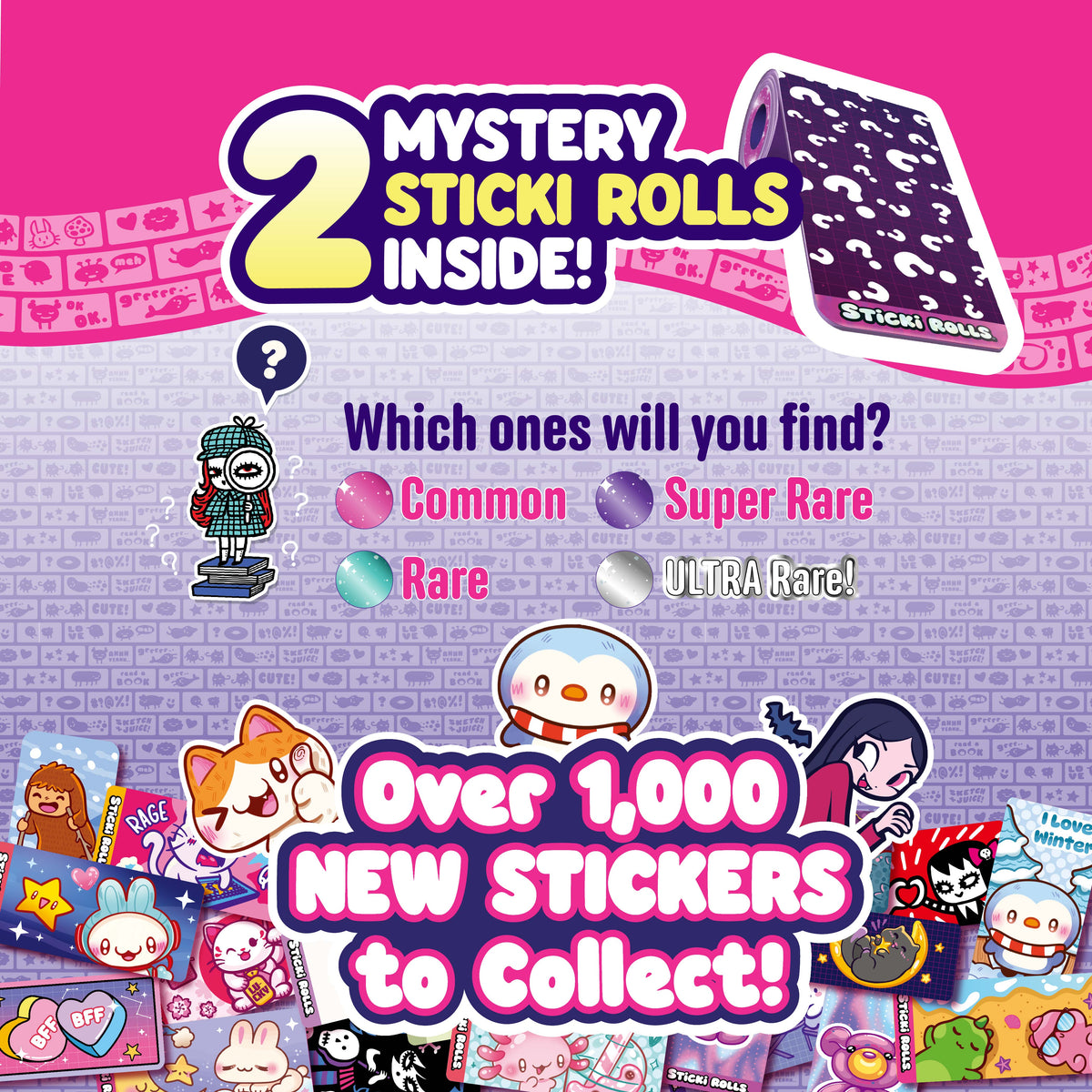 ستيكي رولز لعبة أساور 70 ستيكر الخرز والاكسسوارات Sticki Rolls
