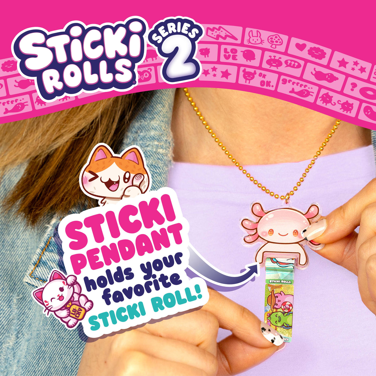 ستيكي رولز مجموعة أنشطة قلادة ستيكي الخرز والاكسسوارات Sticki Rolls