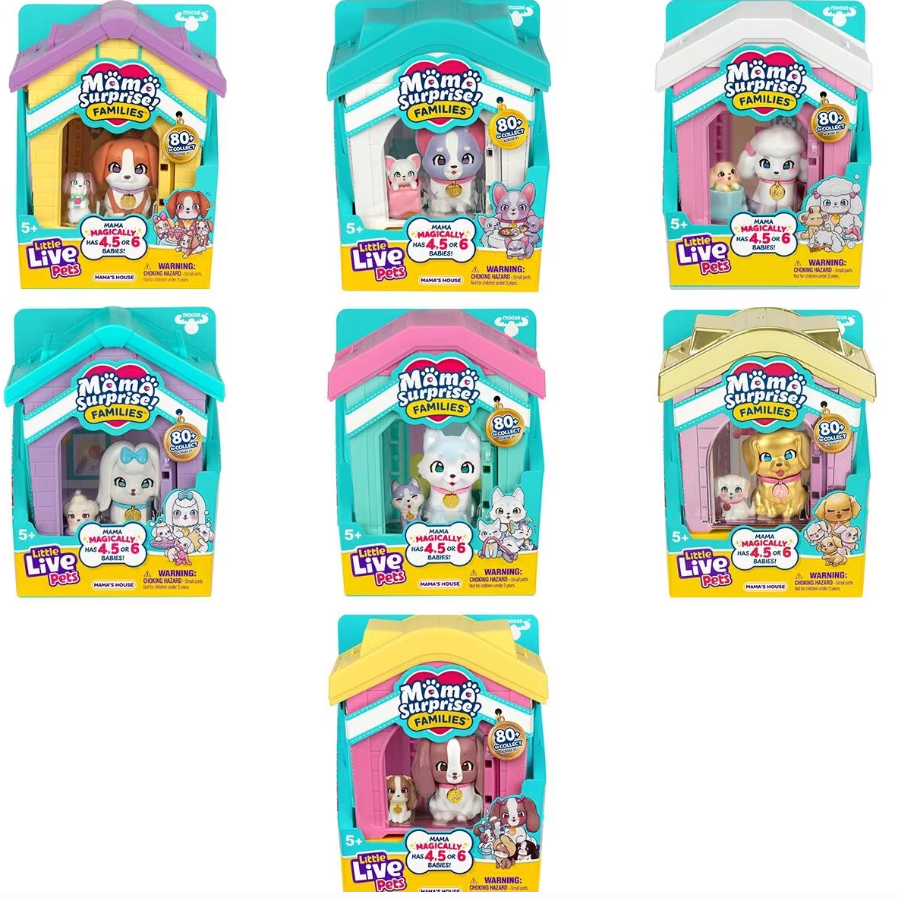 ليتل لايف بيتس منزل ماما سربرايز فاميليز متنوع مجسمات الحيوانات Little Live Pets