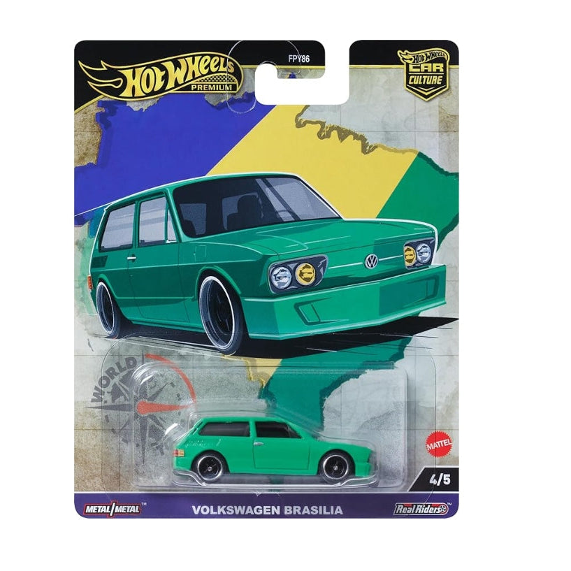 هوت ويلز سيارة فولكس فاجن برازيليا الخضراء سيارات داي كاست HotWheels