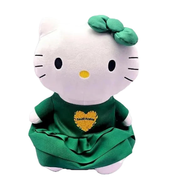 هيلو كيتي دمية اليوم الوطني السعودي 30 سم الالعاب القطنية Hello Kitty