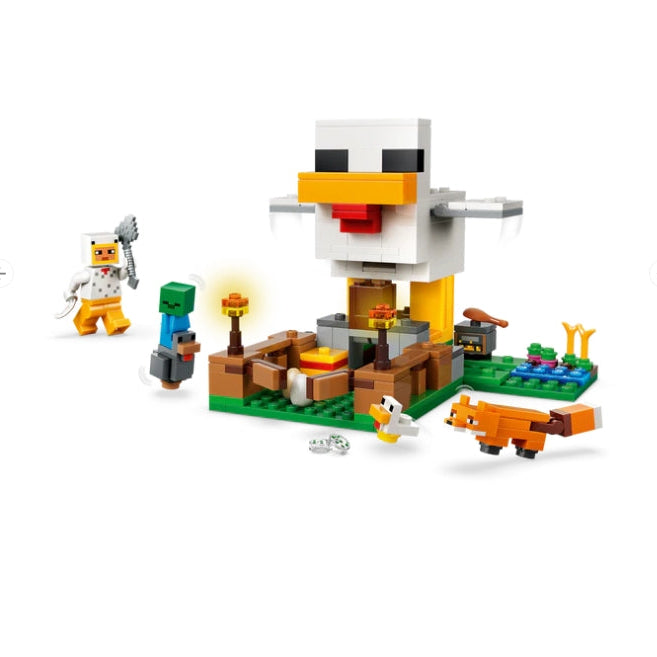 ليجو 21585 ماين كرافت مزرعة الدجاج مكعبات التركيب LEGO