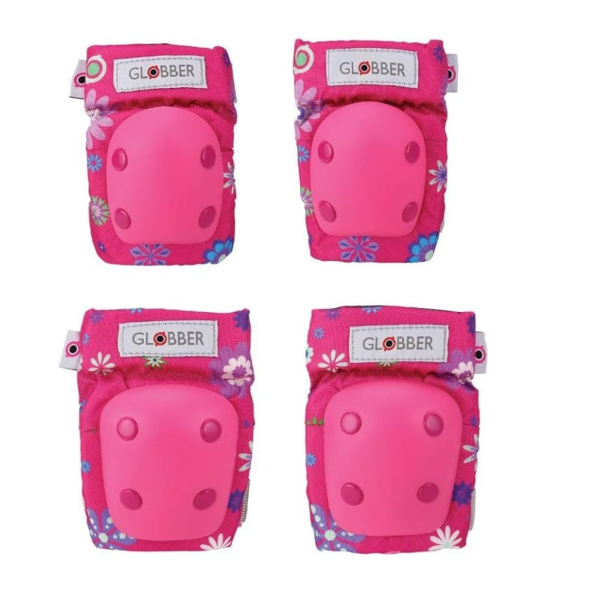 غلوبر واقيات الكوع والركبة زهري داكن اكسسوارات الدراجة GLOBBER