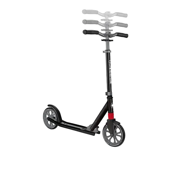 غلوبر سكوتر اي ذو العجلات الكبيرة رمادي مع أسود سكوتر عجلتين GLOBBER