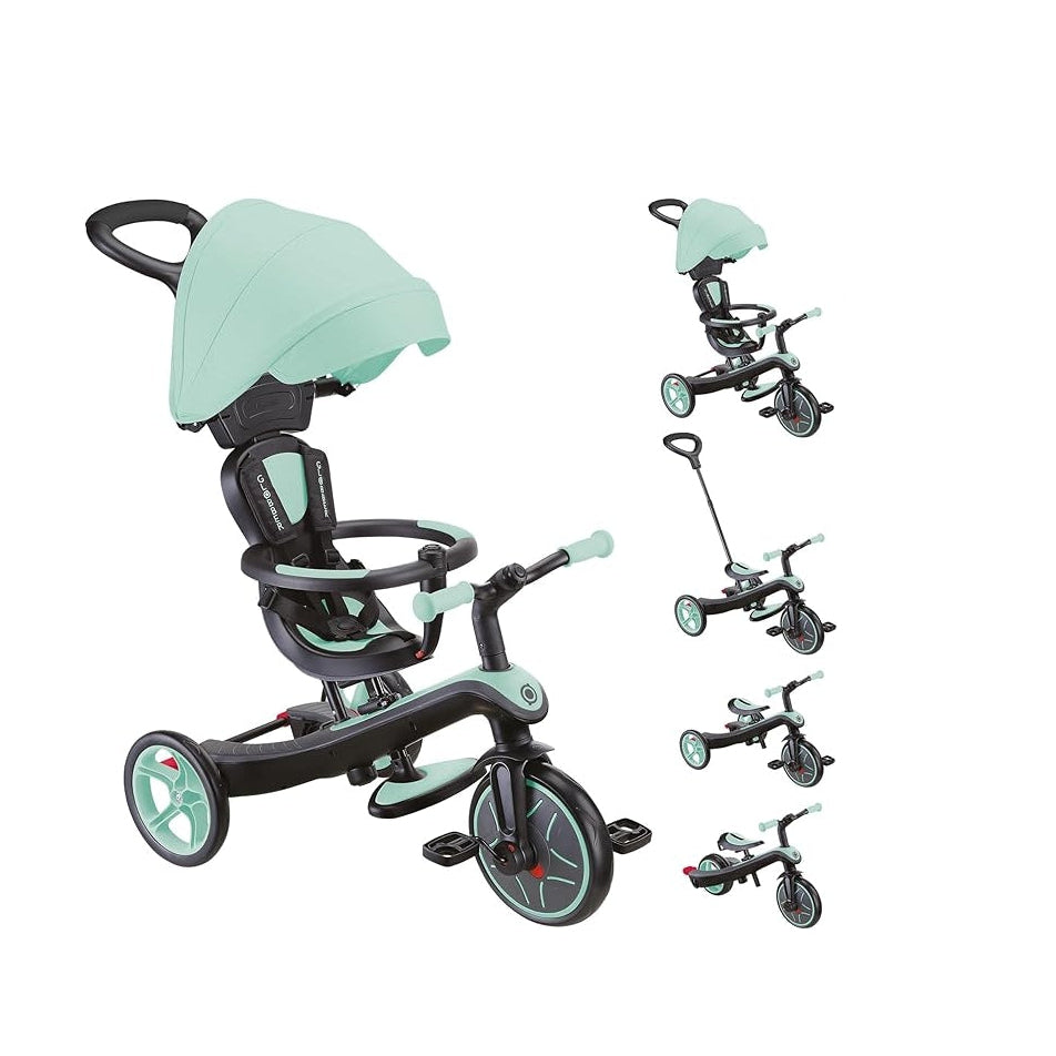 غلوبر دراجة 3 عجلات اكسبلورر ترايك 4 في 1 أخضر دراجة 3 عجل GLOBBER