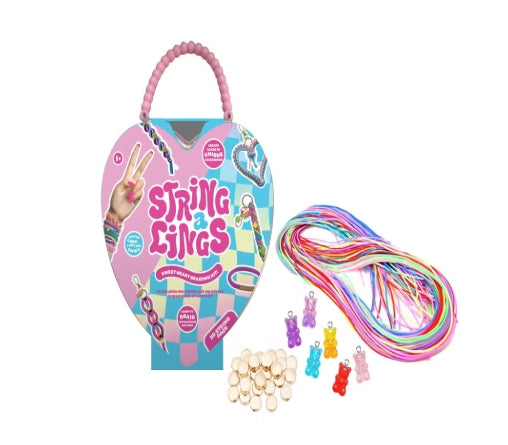 سترينجالينغز مجموعة أوتار 50 قطعة الخرز والاكسسوارات Stringalings