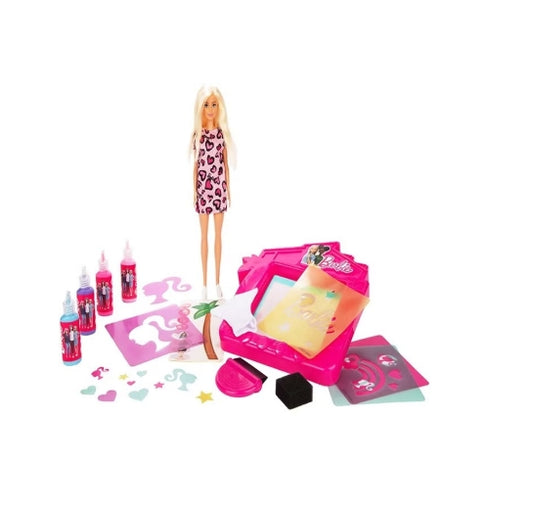 باربي دمية مع استديو طباعة و تلوين اكسسوارت الدمى Barbie