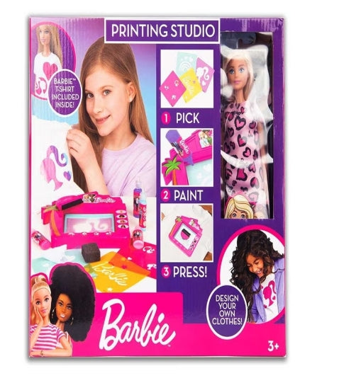 باربي دمية مع استديو طباعة و تلوين اكسسوارت الدمى Barbie