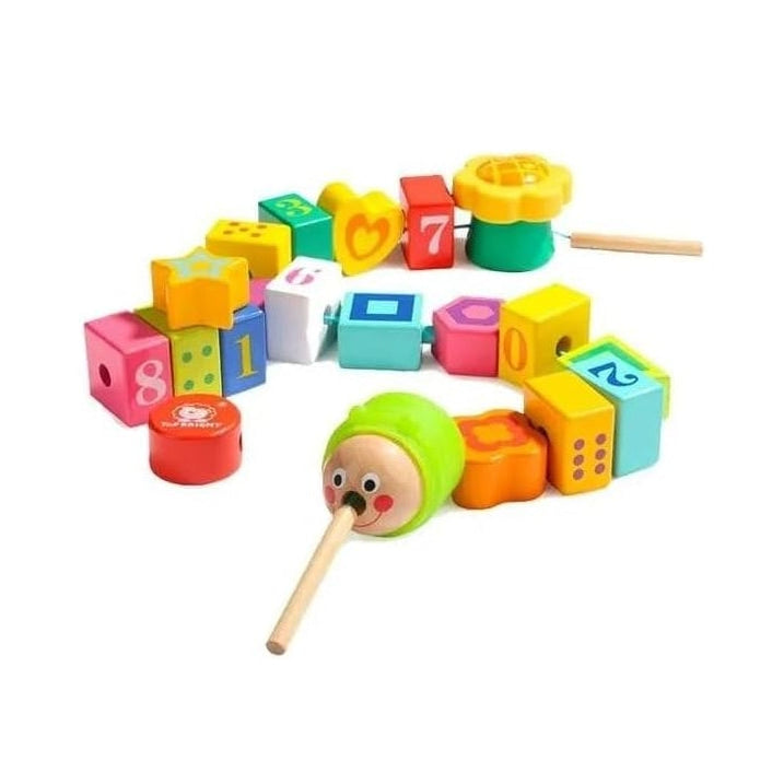 توب برايت لعبة مكعبات خشبية مواليد تفاعلي Top Bright
