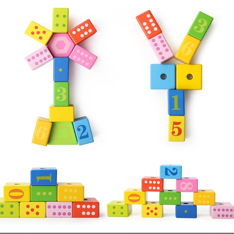 توب برايت لعبة مكعبات خشبية مواليد تفاعلي Top Bright