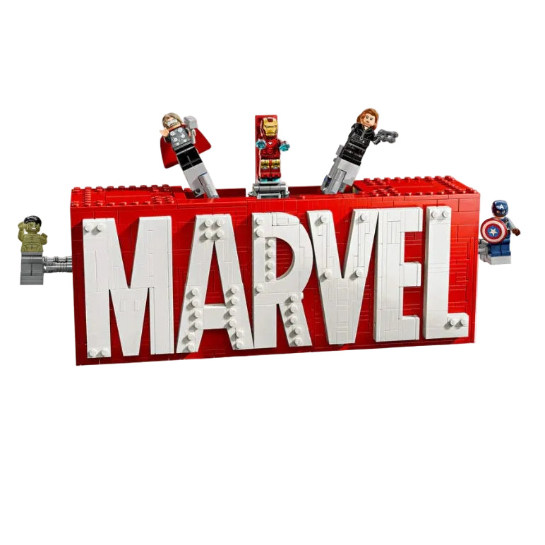 ليجو 76313 مارفل مجسم شعار مارفل مكعبات التركيب LEGO