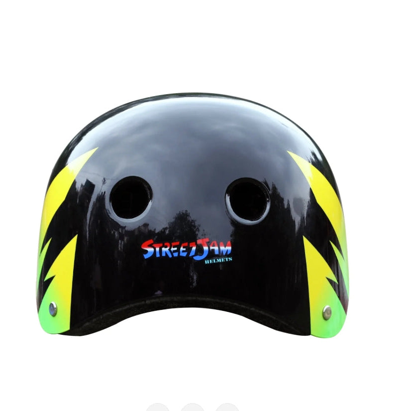ستريت جام خوذه حماية ستيرو اخضر و اصفر اكسسوارات الدراجة Street Jam
