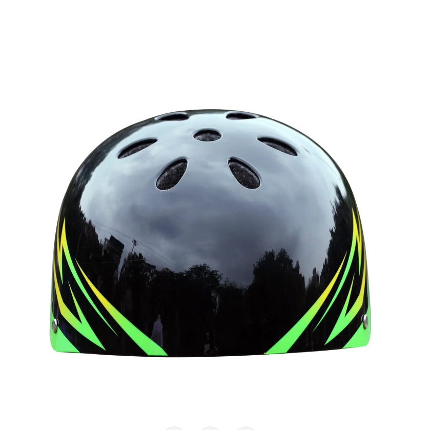 ستريت جام خوذه حماية ستيرو اخضر و اصفر اكسسوارات الدراجة Street Jam