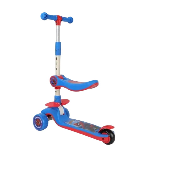 مارفل سكوتر سبايدرمان القابل للطي 2 في 1 سكوتر 3 عجلات Mesucca