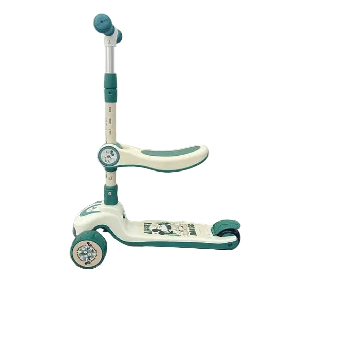 ديزني سكوتر ميكي ماوس القابل للطي واللف 2 في 1 سكوتر 3 عجلات Mesucca