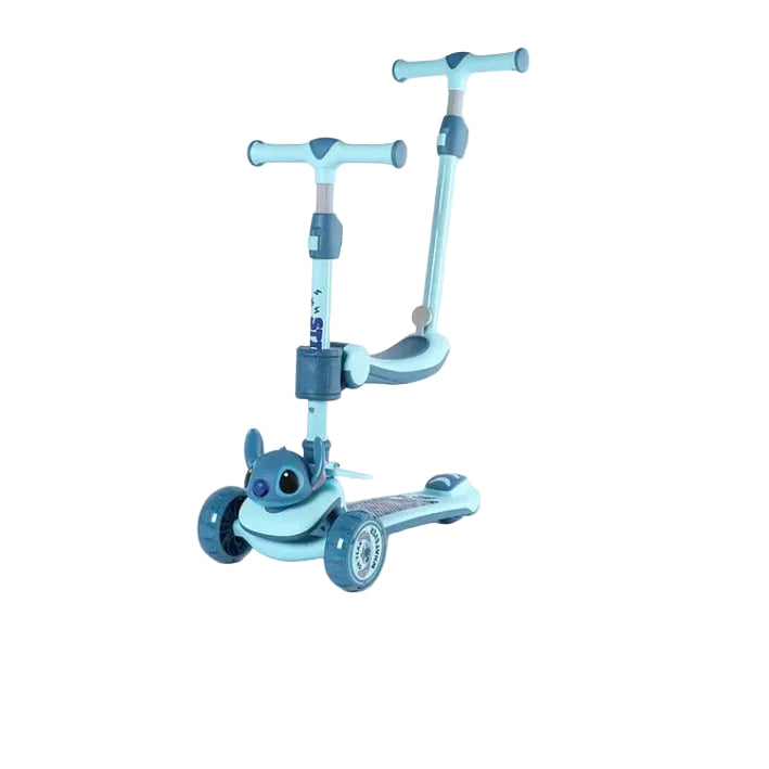 ديزني سكوتر ستيتش القابل للطي 2 في 1 سكوتر 3 عجلات Disney