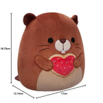 سكويش مالوز دمية دجاجة تشيب ذا بيفر 18 سم الالعاب القطنية Squishmallows