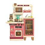 طقم مطبخ 94 قطعة وردي ألعاب المطابخ LOCAL