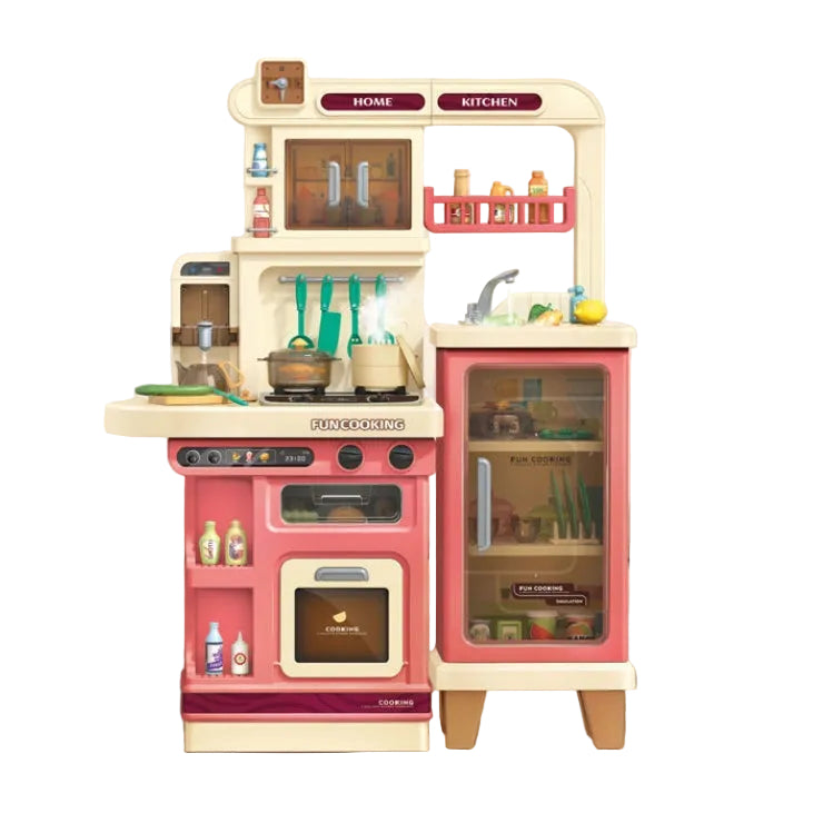 طقم مطبخ 94 قطعة وردي ألعاب المطابخ LOCAL