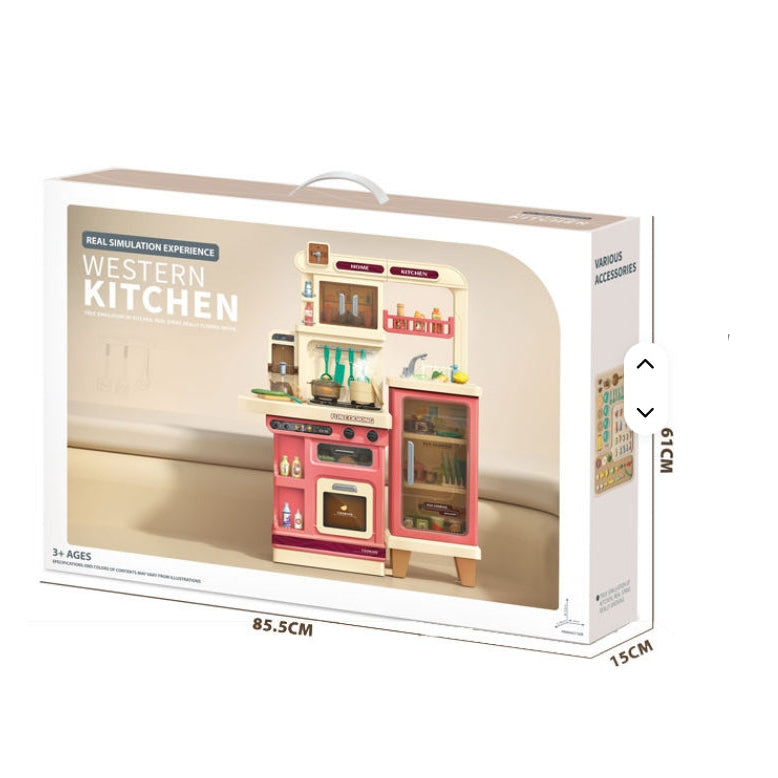 طقم مطبخ 94 قطعة وردي ألعاب المطابخ LOCAL