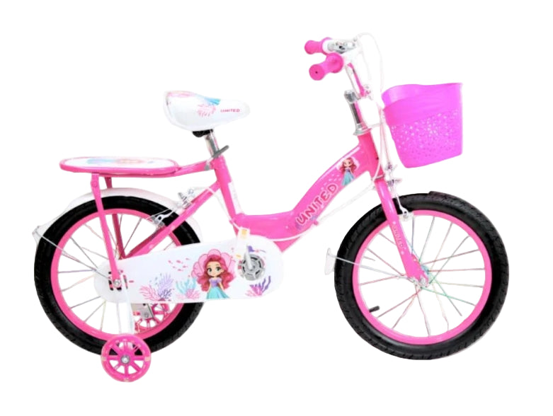 دراجة اطفال وردي بسلة مقاس 16 دراجة 2 عجلة LOCAL