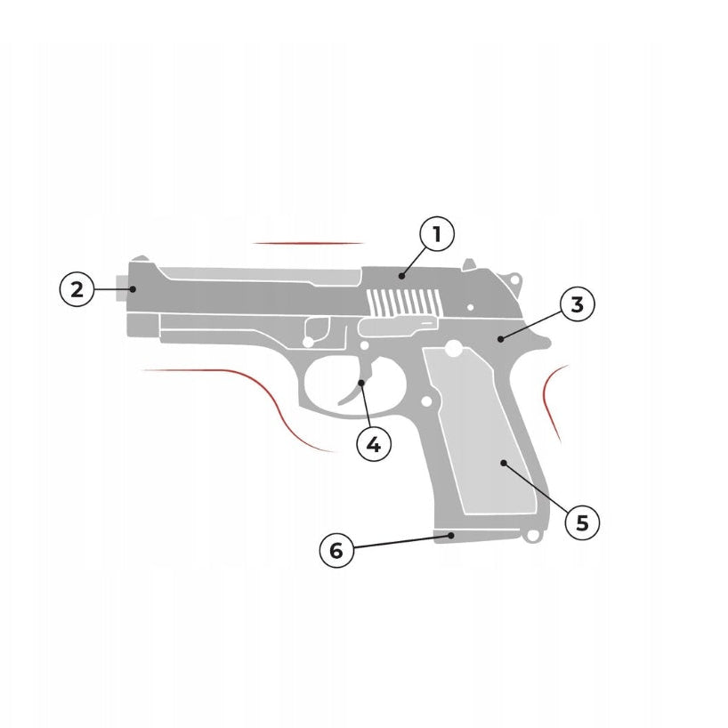 مسدس طلقات بلاستر جل مائي 22 سم متنوع مسدسات الماء LOCAL