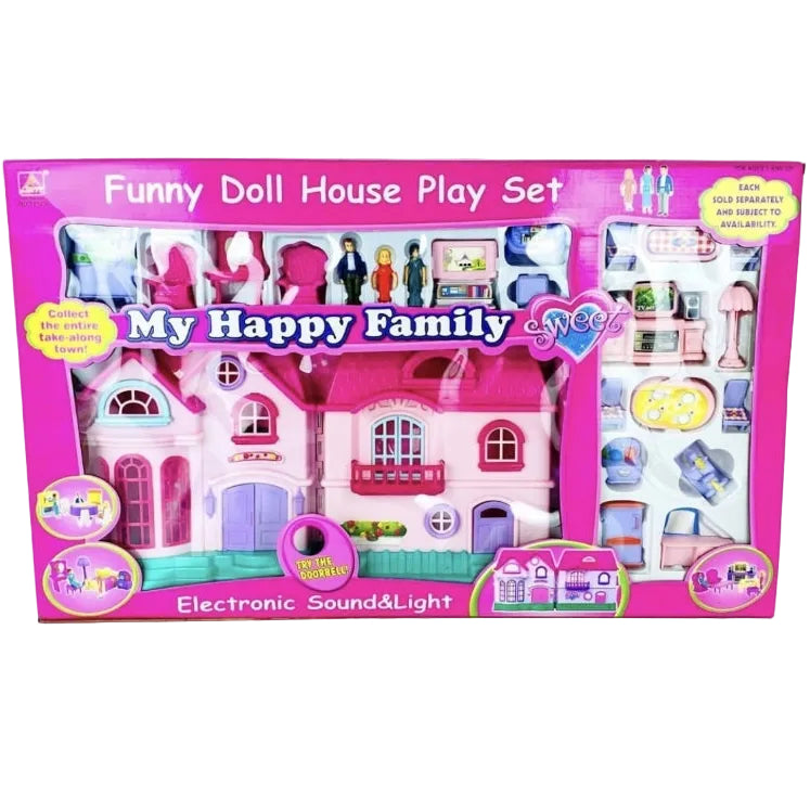 بيت الدمى موسيقي مع اكسسوارات بيوت الدمى LOCAL