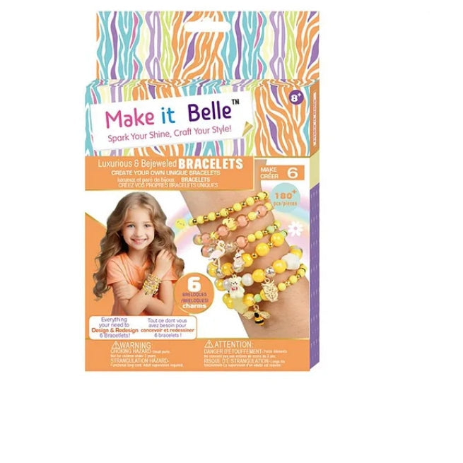 ميك ات بيل أساور فاخرة ومرصعة بالجواهر الخرز والاكسسوارات Make It Belle