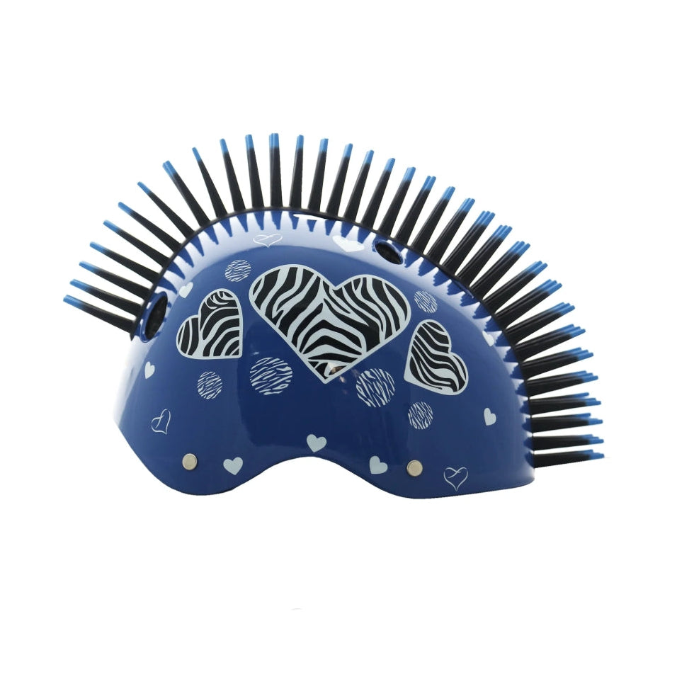 ستريت جام خوذه حماية جام زيبرا هارت أزرق اكسسوارات الدراجة Street Jam