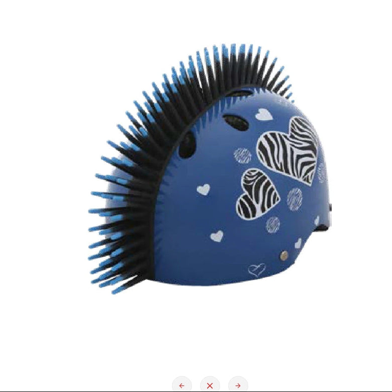 ستريت جام خوذه حماية جام زيبرا هارت أزرق اكسسوارات الدراجة Street Jam