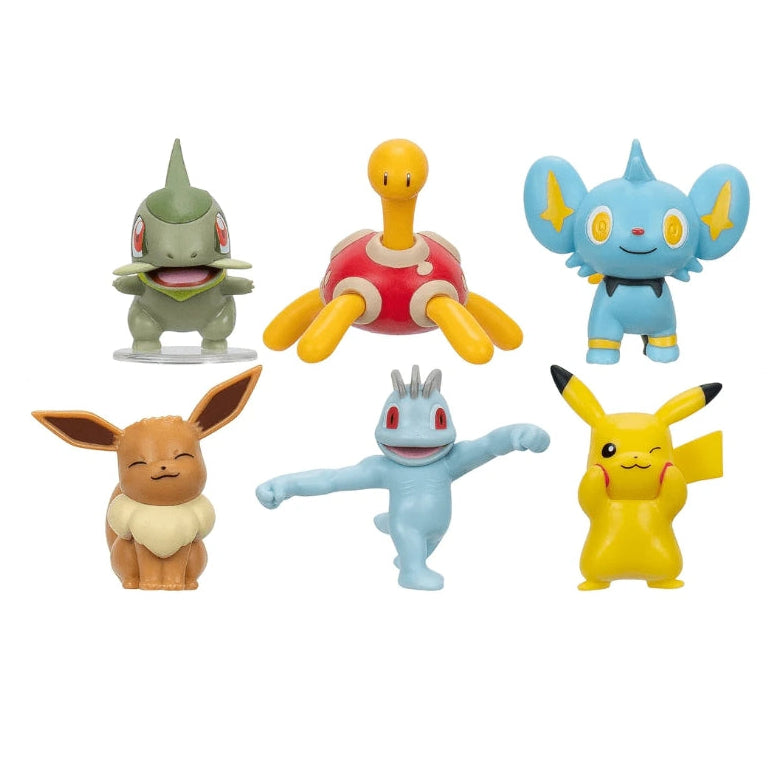 بوكيمون مجسمات المعركة 6 قطع شخصيات كرتونية Pokemon