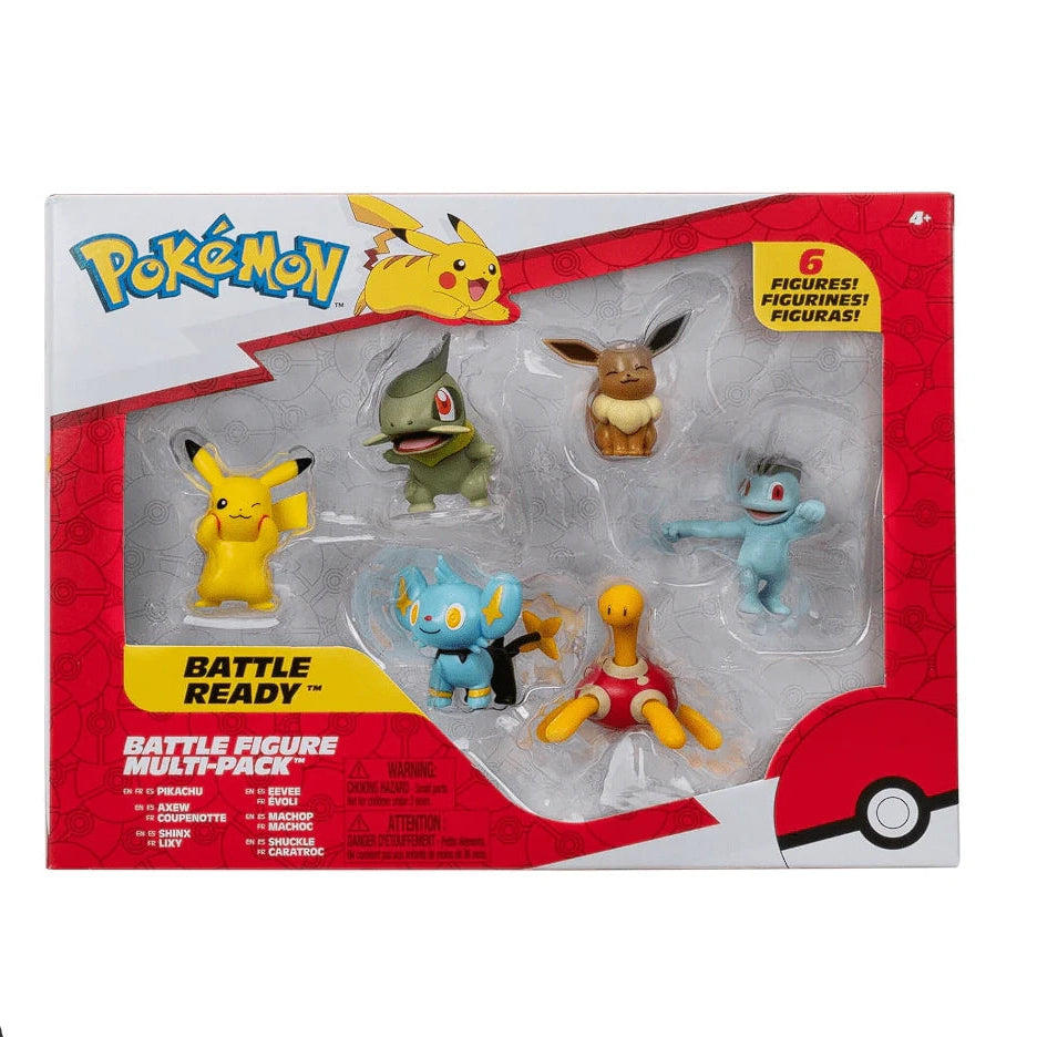 بوكيمون مجسمات المعركة 6 قطع شخصيات كرتونية Pokemon