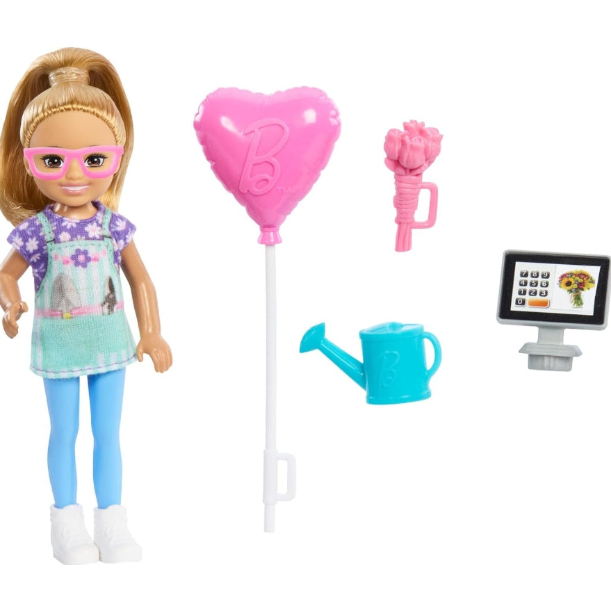باربي دمى تشيلسي بائع الزهور دمية مع اكسسوارات Barbie