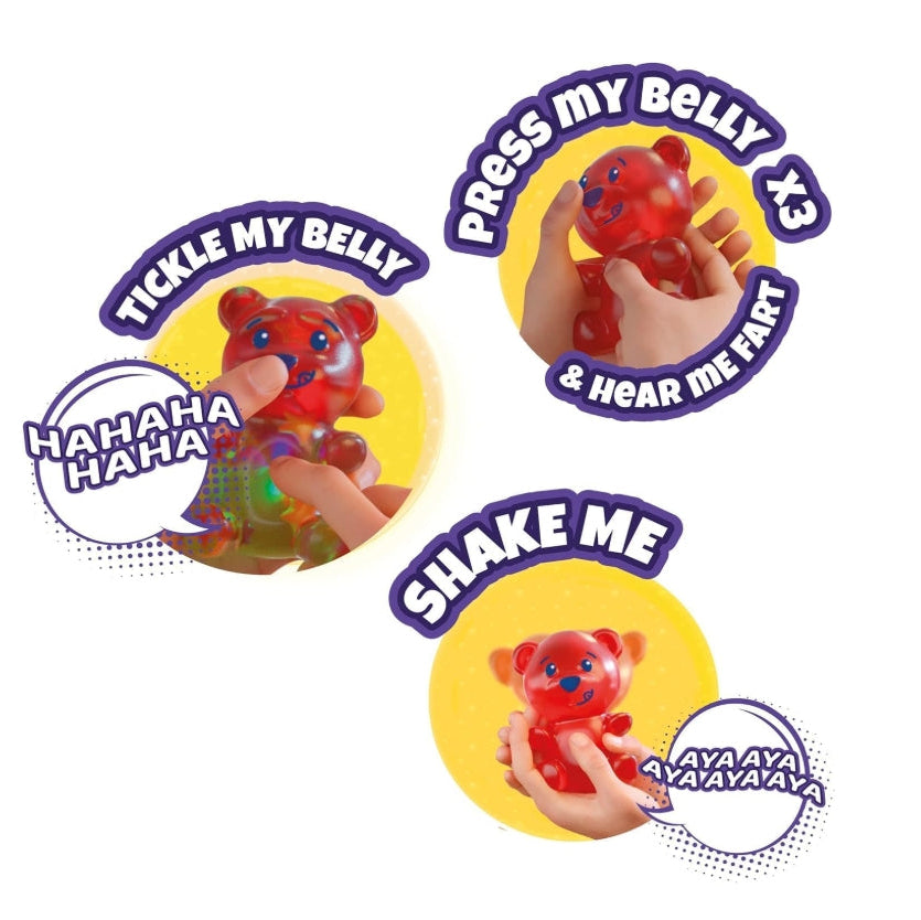 دب حلوى غومي مالز المطاطية حمراء التمدد والضغط Eolo