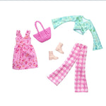 باربي عبوة من قطعتين من فستان زهري اكسسوارت الدمى Barbie