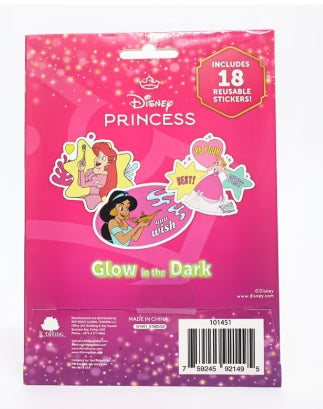 سكوديل ديزني برينسس ملصقات المضيئة في الظلام رسم و تلوين Skoodle