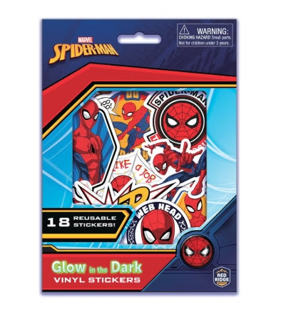 سكوديل ملصقات سبايدر مان المضيئة في الظلام رسم و تلوين Skoodle