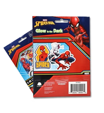 سكوديل ملصقات سبايدر مان المضيئة في الظلام رسم و تلوين Skoodle