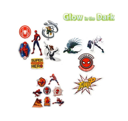 سكوديل ملصقات سبايدر مان المضيئة في الظلام رسم و تلوين Skoodle