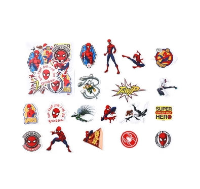 سكوديل ملصقات سبايدر مان المضيئة في الظلام رسم و تلوين Skoodle