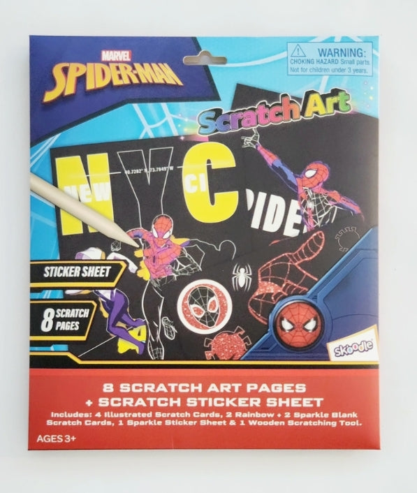 سكوديل سبايدر مان سكراتش سكريبل رسم و تلوين Skoodle