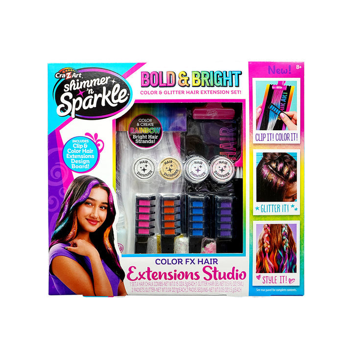 شيمر اند سباركل استوديو كولور إف إكس لتمديد الشعر المكياج والتجميل Shimmer N Sparkle