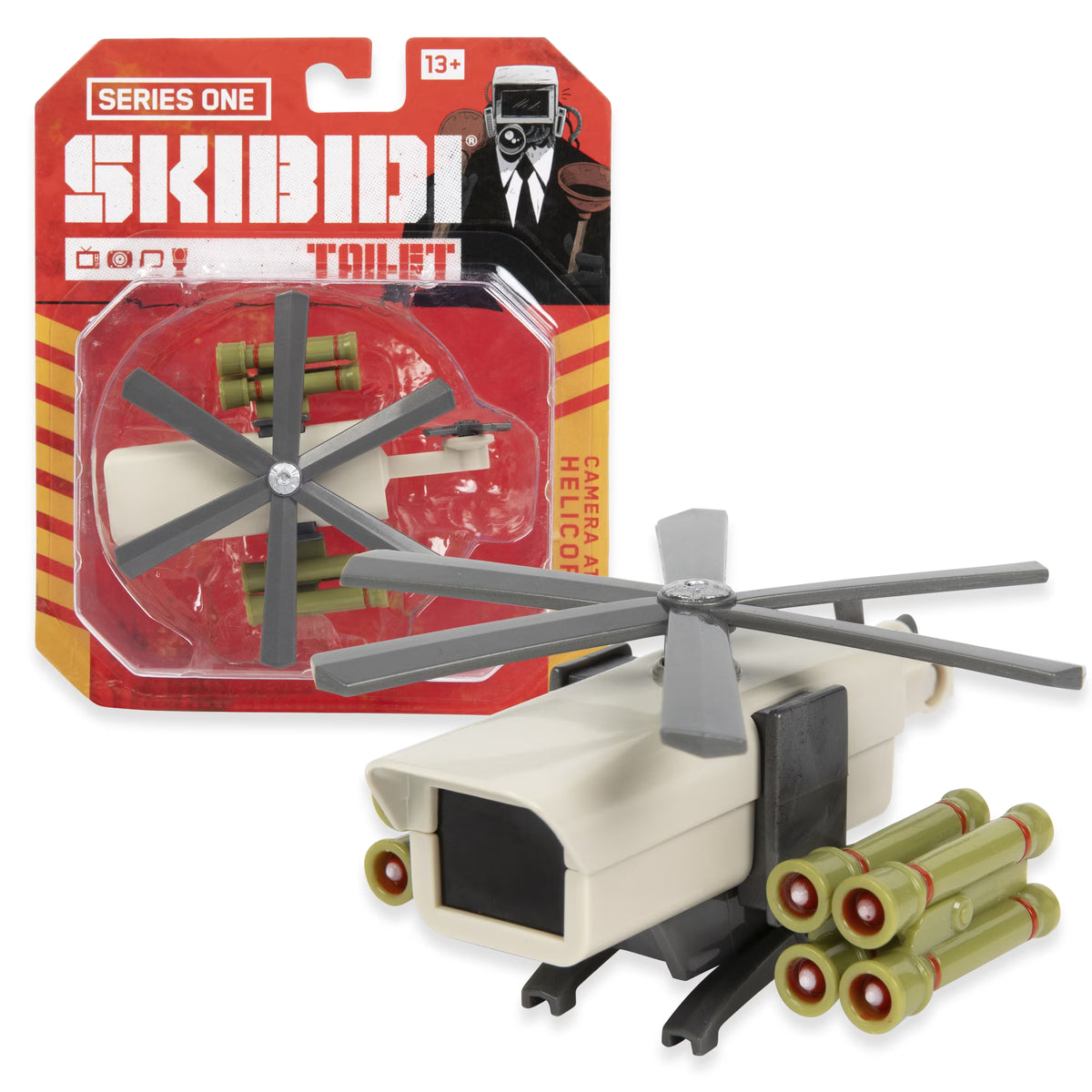 سكيبيدي تويلت مجسم مروحية بكاميرا المجسمات Skibidi Toilet