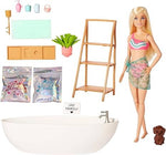 باربي دمية مع حوض استحمام و جرو دمية مع اكسسوارات Barbie