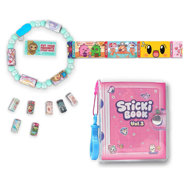 ستيكي رولز سوار ستيكي بوك للملصقات الإصدار 3 الخرز والاكسسوارات Sticki Rolls
