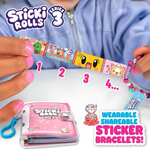 ستيكي رولز سوار ستيكي بوك للملصقات الإصدار 3 الخرز والاكسسوارات Sticki Rolls